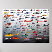 Poster Carte de l'affiche Hélicoptères (Devant)