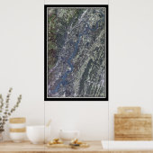 Poster Carte de l'affiche satellite du lac Chickamauga du (Cuisine)