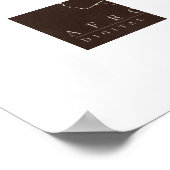 Poster Carte de l'Afrique (Coin)