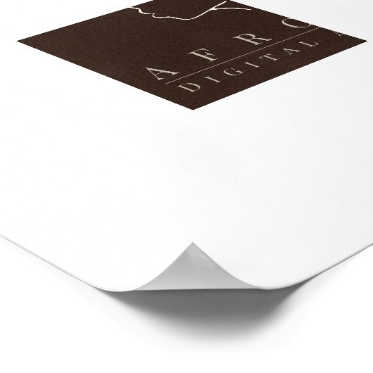 Poster Carte de l'Afrique (Coin)