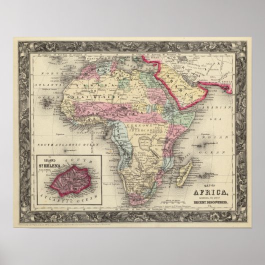 Poster Carte De L'Afrique (Devant)