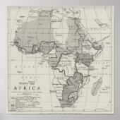 Poster Carte de l'Afrique (Devant)