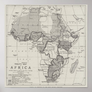 Poster Carte de l'Afrique