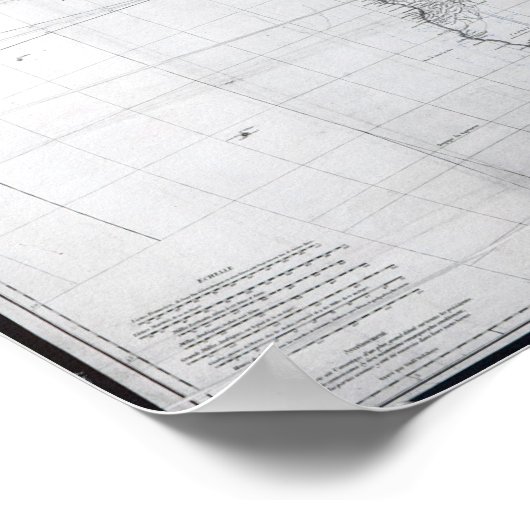 Poster Carte de l'Afrique (Coin)