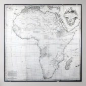 Poster Carte de l'Afrique (Devant)