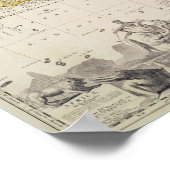 Poster Carte de l'Afrique (Coin)