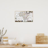 Poster Carte de l'Afrique | 1696 (Cuisine)