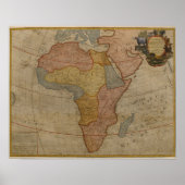 Poster Carte de l'Afrique | 1700 (Devant)