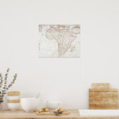 Poster Carte de l'Afrique 2 (Cuisine)