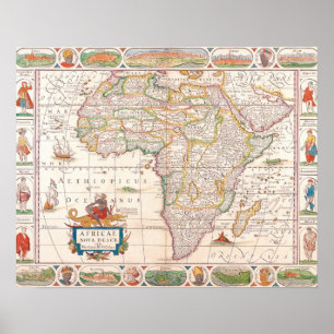 Poster Carte de l'Afrique 2
