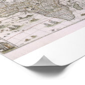 Poster carte de l'Afrique de 1600 (Coin)