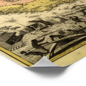 Poster Carte de l'Afrique de l'Ouest 1743 (Coin)