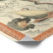 Poster Carte de l'Afrique et de la péninsule arabique (Coin)