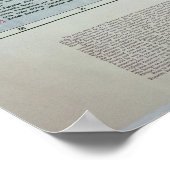 Poster Carte de l'Afrique montrant les limites des traité (Coin)