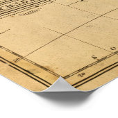 Poster Carte de l'Afrique par Worcester (Coin)