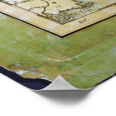 Poster Carte de l'Alabama par John Melish (vers 1818-1820 (Coin)