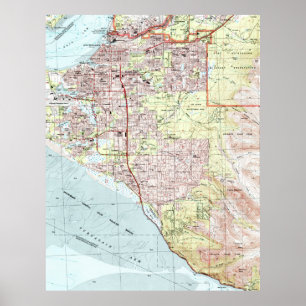 Poster Carte de l'Alaska (1994)