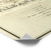 Poster Carte de l'Albanie (Coin)