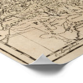 Poster Carte de l'Allemagne (Coin)