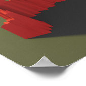 Poster Carte de l'altitude du sentier des Appalaches (Coin)