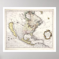 Carte de l'Amérique du Nord