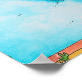 Poster Carte de l'Amérique du Nord (Coin)