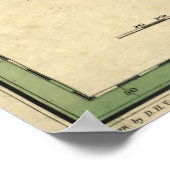 Poster Carte de l'Amérique du Nord (1826) (Coin)