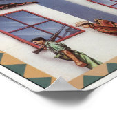 Poster Carte de l'Amérique du Sud (Coin)