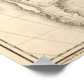 Poster Carte de l'Amérique du Sud (Coin)