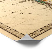 Poster Carte de l'Amérique du Sud (Coin)