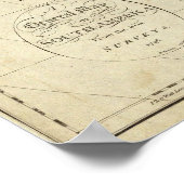 Poster Carte de l'Amérique du Sud (Coin)