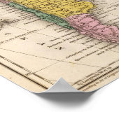 Poster Carte de l'Amérique du Sud 5 (Coin)