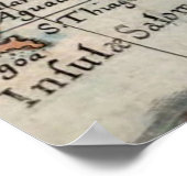 Poster Carte de l'Amérique mexicaine Vintage (Coin)