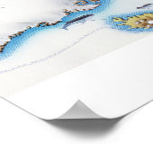 Poster Carte de l'Arctique (Coin)