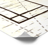 Poster Carte De L'Asie (Coin)