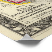 Poster Carte De L'Asie (Coin)