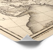 Poster Carte de l'Asie (Coin)