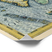 Poster Carte de l'Asie du Sud-Est antique par Mercator / (Coin)