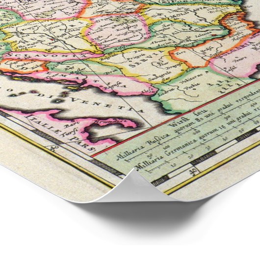 Poster Carte de l'Asie mineure (Coin)