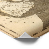 Poster Carte de l'Asie par Arrowsmith (Coin)