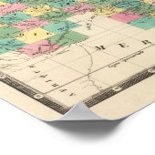 Poster Carte de l'Assemblée de l'Asie (Coin)