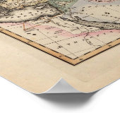 Poster Carte de l'Atlas asiatique (Coin)