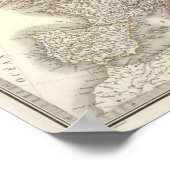 Poster Carte de l'Atlas de l'Europe (Coin)