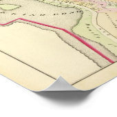 Poster Carte de l'Atlas de Merino Pond et Manton Pond (Coin)