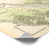 Poster Carte de l'Atlas de Riverside Woolen Mills (Coin)