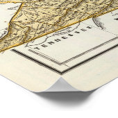 Poster Carte de l'Atlas de Virginie (Coin)