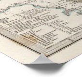 Poster Carte de l'Atlas écossais 2 (Coin)