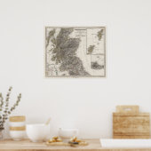 Poster Carte de l'Atlas écossais 2 (Cuisine)