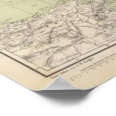 Poster Carte de l'Atlas italien (Coin)