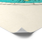 Poster Carte de l'Atlas mondial de l'hémisphère occidenta (Coin)